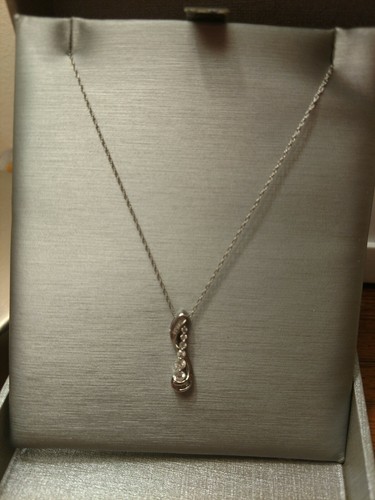 Zales 10k White Gold Necklace | eBay