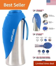 PupFlask Large Dog Water Bottle | 27 or 40 OZ Stainless Steel | Convenient Pe...