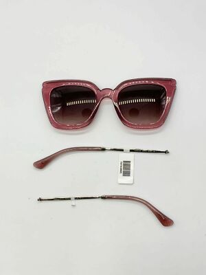 $300 Jimmy Choo Ciara/G/S S5RHA Women Pink Cat Eye Gradient Sunglasses 52/22/145