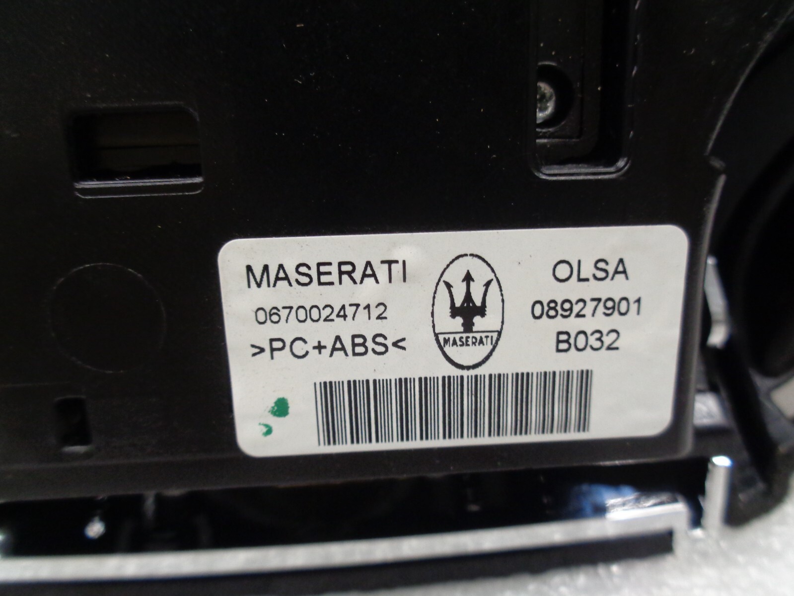 14-17 Maserati Ghibli Rear Overhead Dome Light Reading Map Lamp OEM AK2308304