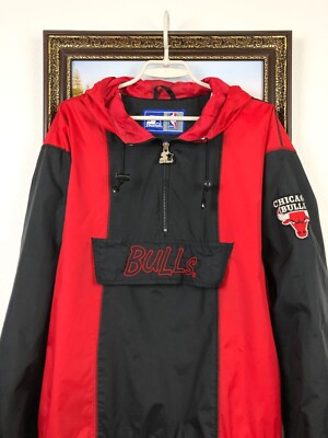 Vintage 90's Chicago Bulls NBA Starter Jacket Windbreaker Rare