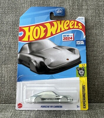 2024 Hot Wheels Silver Porsche 911 Carrera Keychain, 5/5