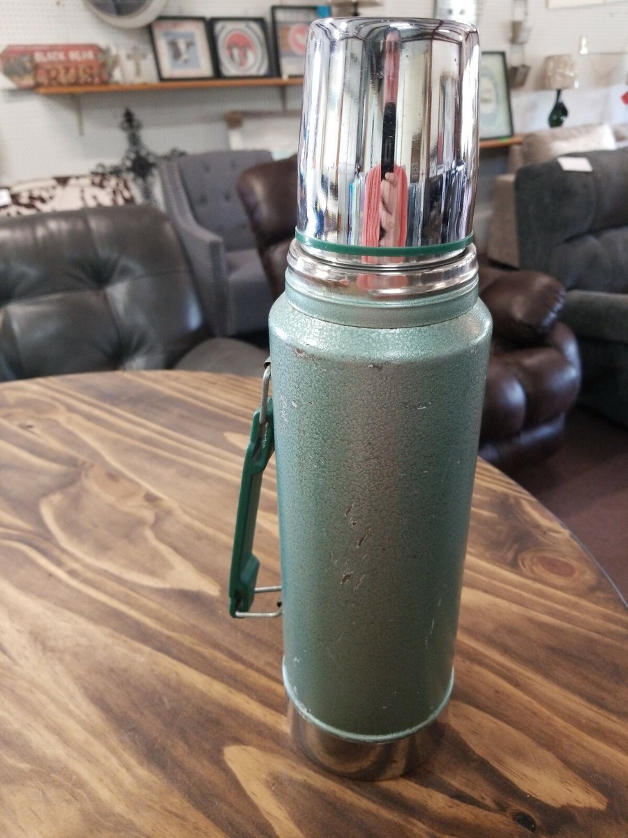 Vintage Aladdin Stanley Green Thermos Model A-944DH 1 Quart USA | eBay