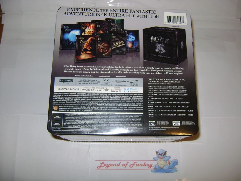 New * Harry Potter: 4k Ultra HD Blu-Ray Steelbook 8-Film Movie Collection Sealed - Image 3 of 4