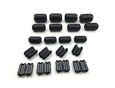 20 Pcs Ferrite Core Cord Ring Reduce Electro-Magnetic Black Filter Cable Clip