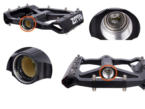 ZTTO Bike Bearing Aluminum Alloy Flat Pedal Lightweight 9/16 Pedals Fit SHIMANO - Picture 8 of 21