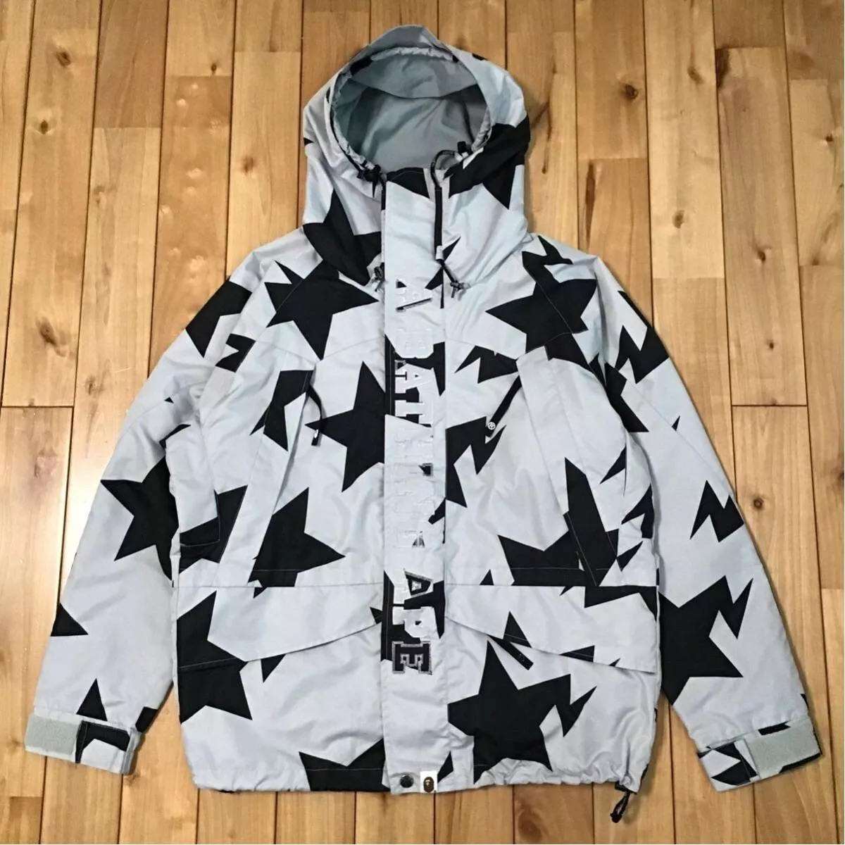 BAPESTA Snowboard jacket Gray BAPE STAR A Bathing Ape Size M