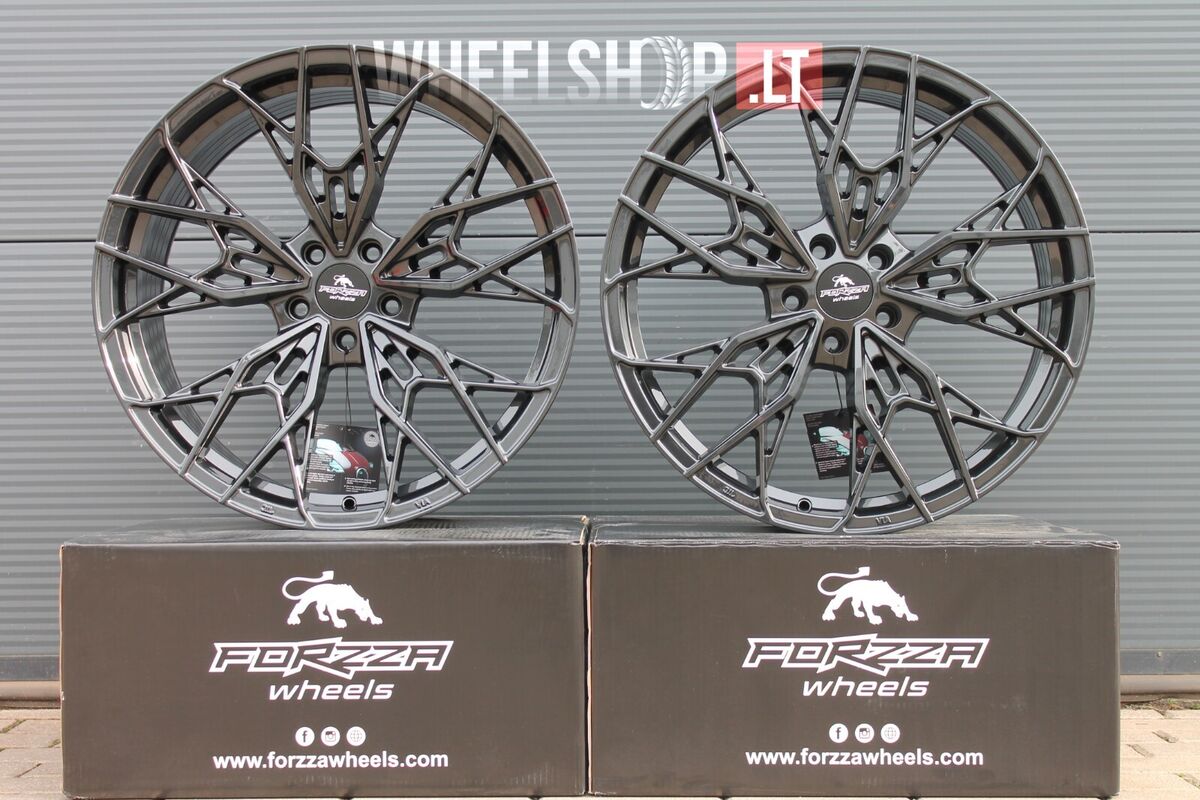 Forzza Spectrum R20 5x112 4x20 inch alloy wheels Black 9J + Forzza Spectrum R20 5x112 4x20 inch alloy wheels Black 9J +