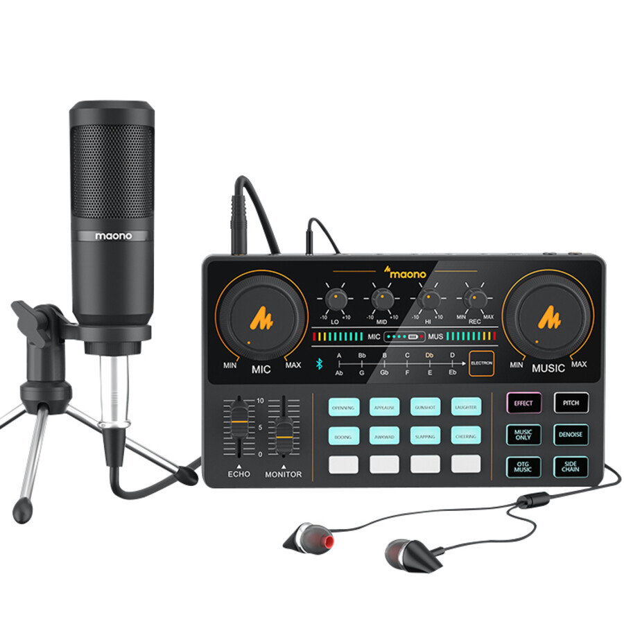 DJ機材 maonoCASTER AU-AM200 S1 Maono AU-AM200-S1 ALL-IN-ONE Podcast Production Studio with