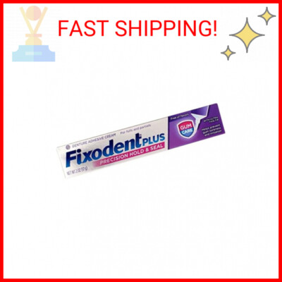 Fixodent Plus Denture Adhesive Cream Gum Care, 2 Oz by Fixodent