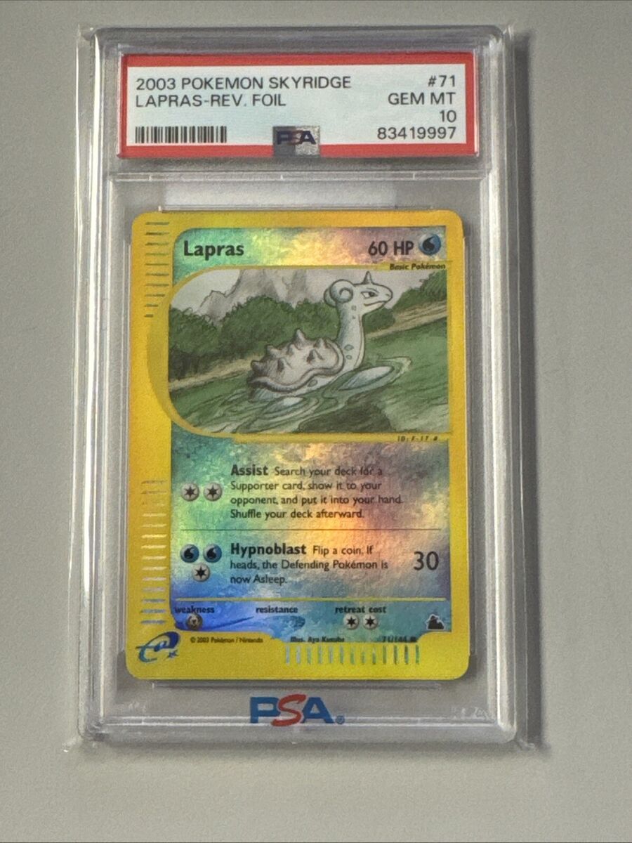 2003 Pokémon Skyridge Lapras Reverse Foil 71/144 Psa 10 | eBay 2003 Pokémon Skyridge Lapras Reverse Foil 71/144 Psa 10 | eBay