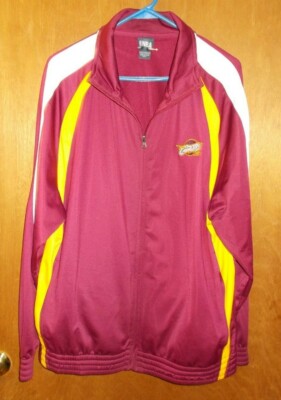 Cleveland Cavaliers NBA Men's Wine & Gold Jacket with Full Zipper Size Large