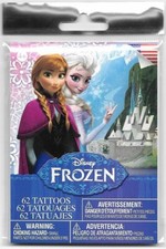 Walt Disney's Frozen Movie Sealed Package of 62 Different Removable Tattoos, NEW