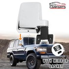 <!--F#f_0-->RH RHS Right Manual Door Mirror Chrome For Toyota Landcruiser 60 Series 80~90<!--F/-->