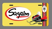 Scorpion Snowmobile License Plate