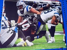 Troy Andersen z signed Atlanta Falcons Montana State 8x10 photo