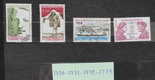lot timbres  france oblitérés 1973 n° 1770 1771 1772 1773