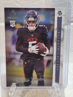 Drake London 2022 Panini Chronicles Luminance Update Rookie Card No. 203