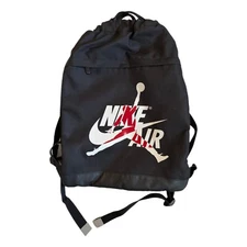 Nike Air Jordan Jumpman Logo Drawstring Bag Backpack Padded Adjustable