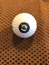 LOGO GOLF BALL-PEBBLE BEACH GOLF LINKS..BLUE TEXT...OLDER LOGO