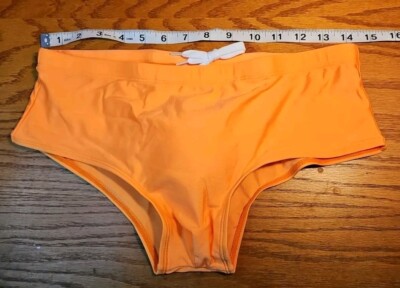 Mens Vintage 2016 Jessborn Swimbrief Size Large Orange