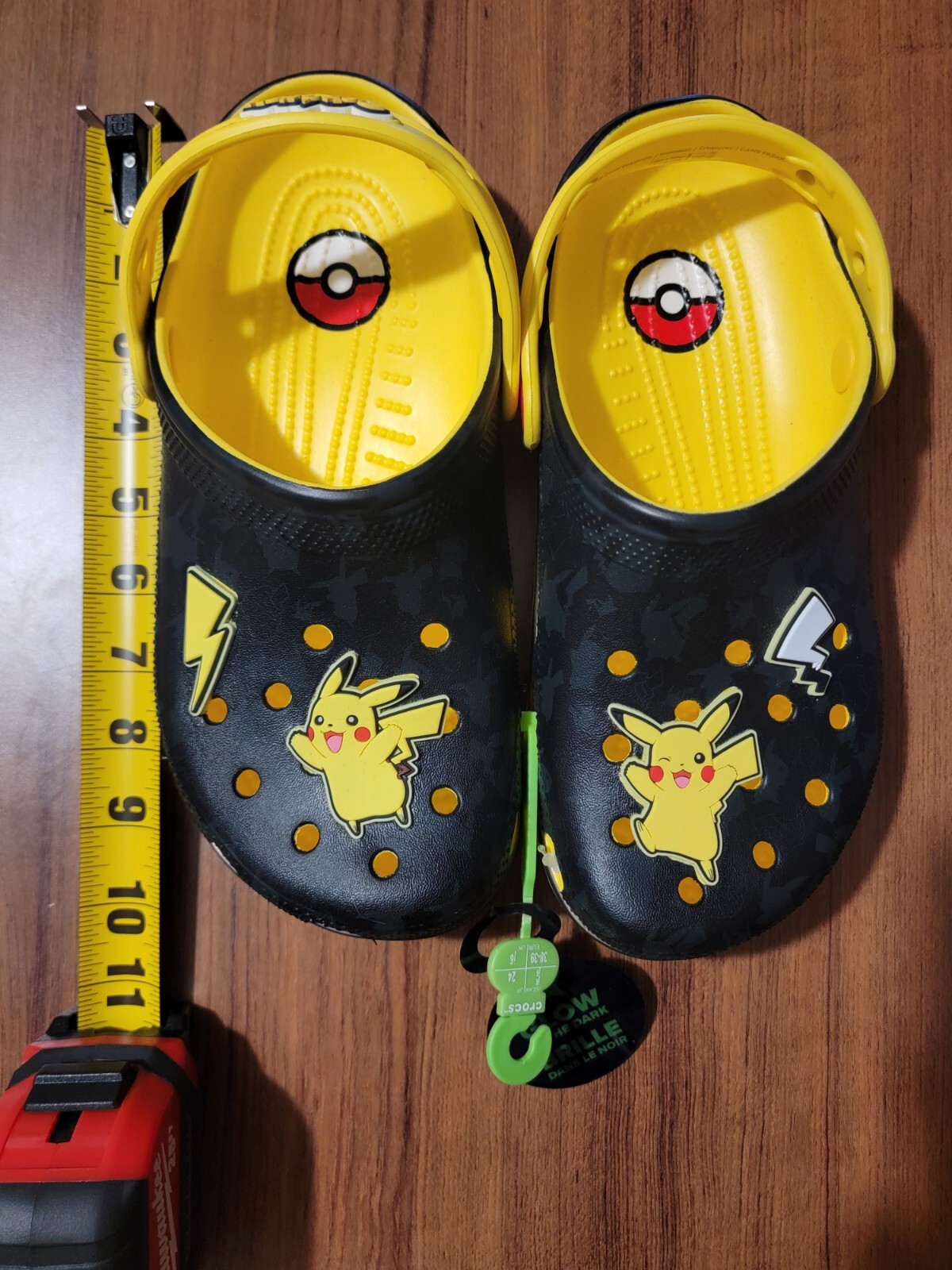 Big Kids Crocs x Pokemon Pikachu Classic Clog Shoes Size J6 Limited Edition 