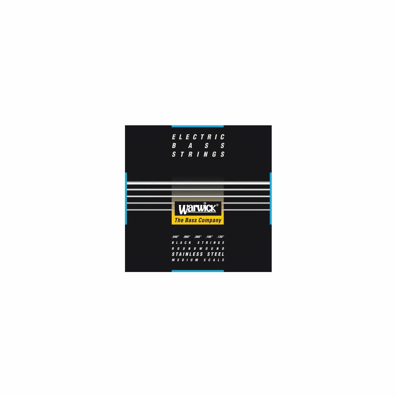 WARWICK Black Label - Набор бас-гитар, 5-струнный, средней мощности, .040-.130, Средняя гамма