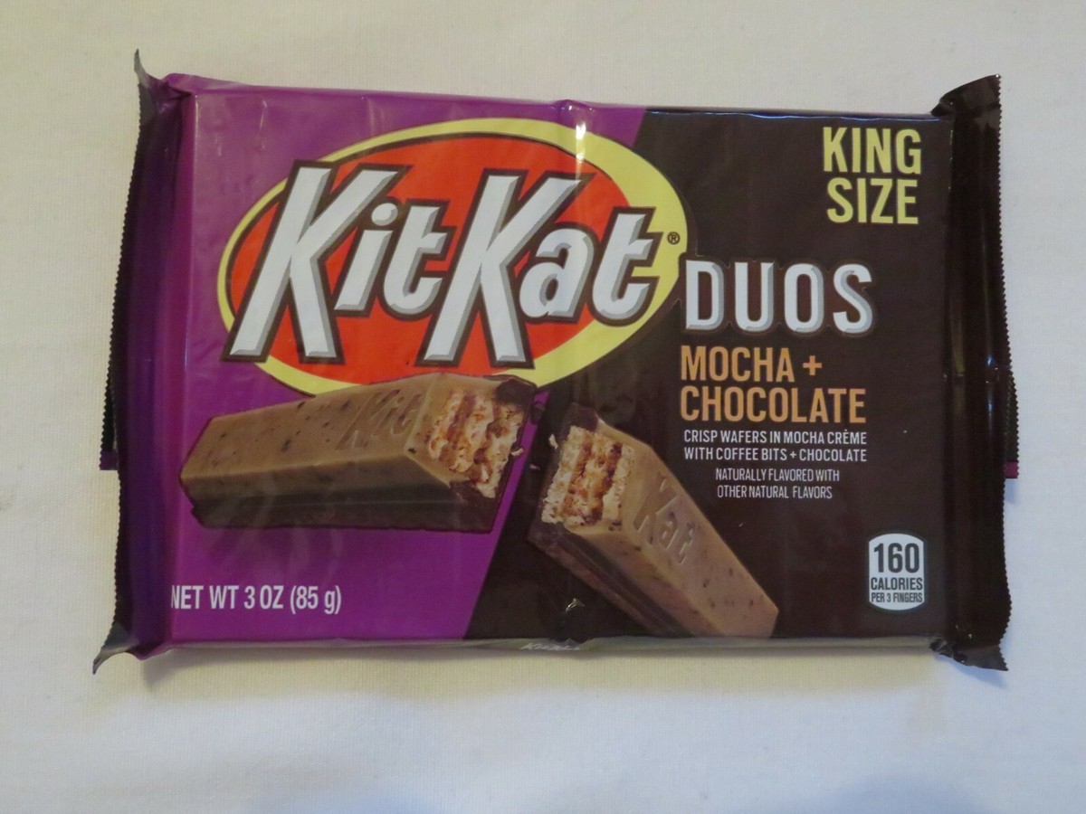 (4) Kit Kat Duos Mocha Chocolate King Size Candy Bars Oz Each KitKat