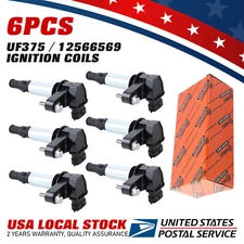 Set of 6 OEM Ignition Coils for Cadillac CTS SRX STS GMC Acadia Reference UF375