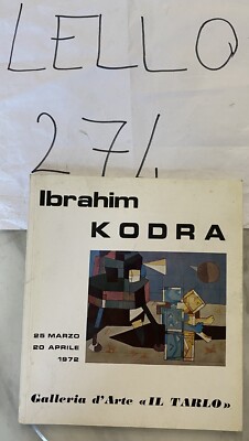 ''IBRAHIM KODRA 25. MÄRZ - 20. APRIL 1972'' Kunstgalerie ''DER WURM''