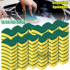 6-72 Pack Kitchen Cleaning Sponges Scourers Washing Up Non-Scratch for Dish Pad