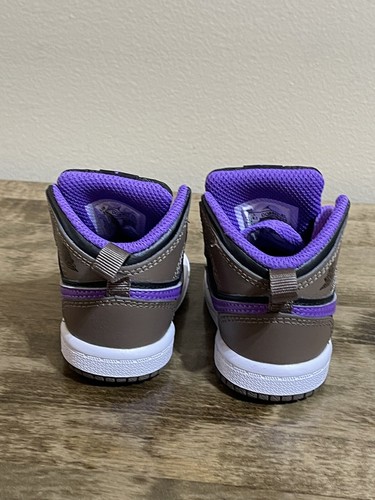 Nike Air Jordan 1 Mid TD | Palamino - White - Wild Berry | DQ8425-215 | NIB - Picture 7 of 10