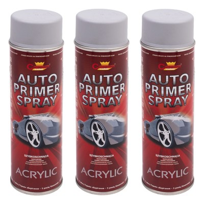 3x Haftgrund 500ml Auto Primer grau Autoacryl Rostschutz