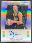 Dorka Juhasz 2025 Panini WNBA Prizm Throwback Signatures Auto Holo Silver Lynx