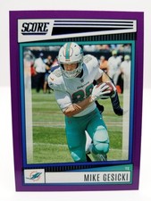 2022 Panini Score Mike Gesicki #273 Purple Miami Dolphins