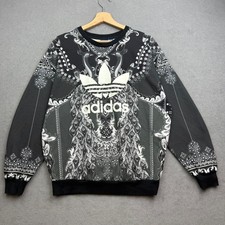 ADIDAS FARM RIO Sweatshirt UK 10 S PAVAO Peacock Bird Originals AOP Paisley Boho