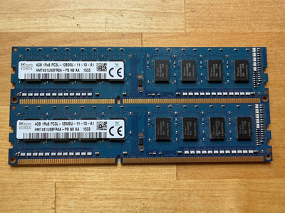 SK Hynix 4GB DDR3L 1600MHz PC3L-12800U Desktop RAM HMT451U6BFR8A-PB