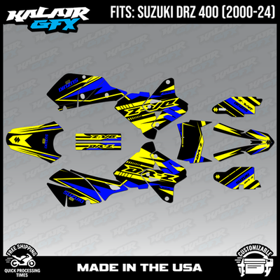 Graphics kit for Suzuki DRZ400 SM, S and E (2000-2024) Razor