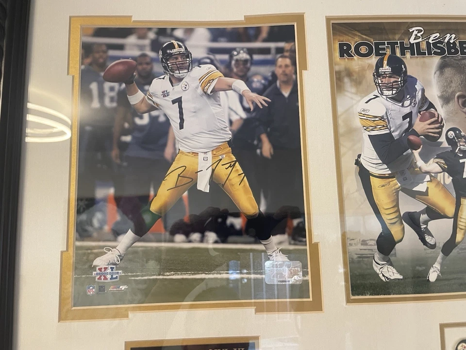 2006 Суперкубок чемпионов - подпись Бен Ротлисбегер картина - Изображение 2 из 2