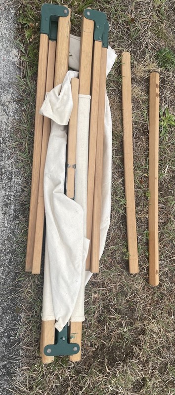 Vintage Canvas Camping Cot