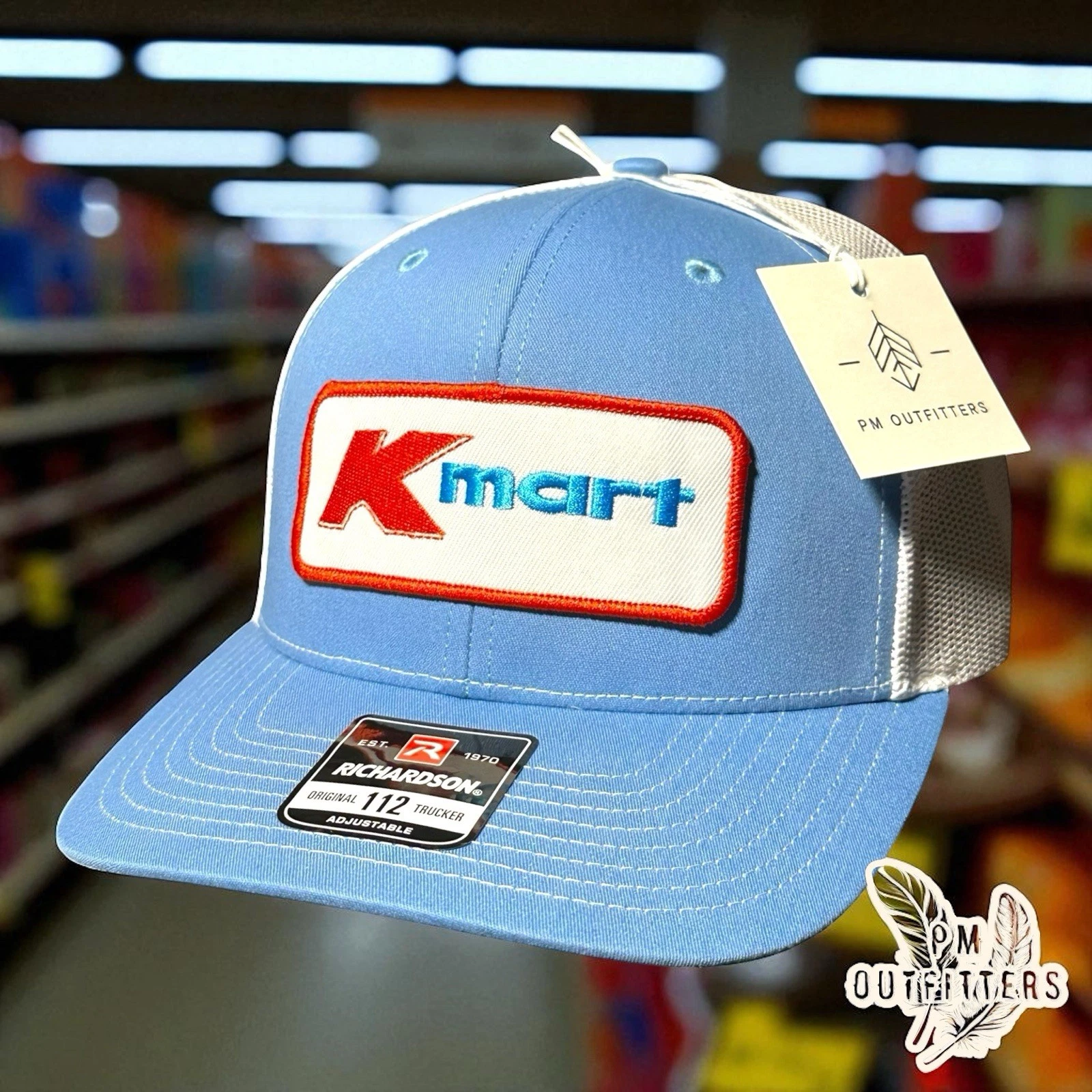 Throwback Retro Vintage Style Kmart 80s 90s Patch Richardson 112 Trucker Hat