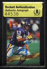 BAS 1993 Wild Card Roger Craig #192 Authentic Auto 3c7