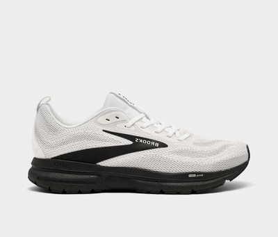 Brooks Trace 4 Mens Size 8.5-13  Bright White Black  110452 1D 169