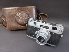 Soviet Vintage Camera Zorki 5, Industar 50 M39, Made in USSR