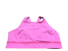 LuLuLemon Women  s Energy Bra High Neck Pink Sports Bra SZ 12