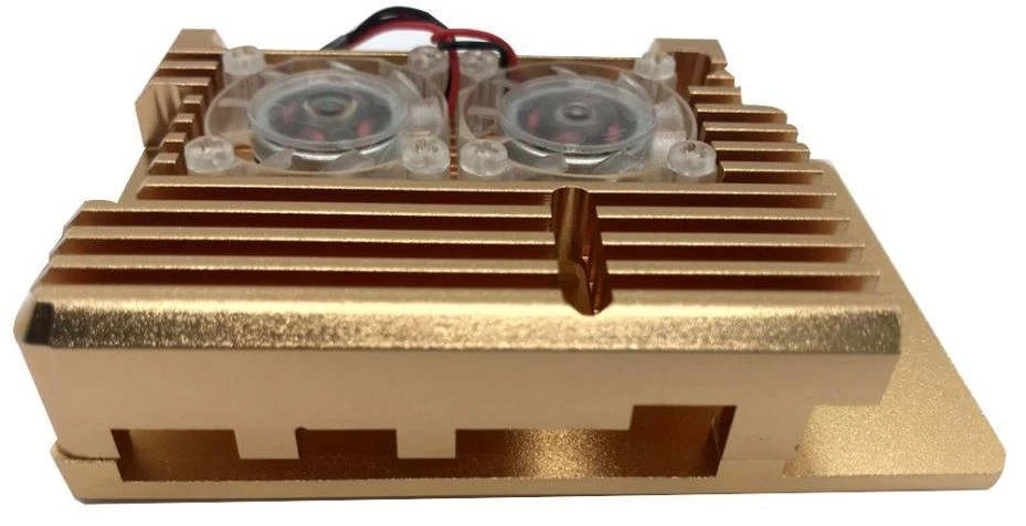 CYNTECH - Sarung Penyejuk Aktif untuk Raspberry Pi 4, Warna Emas - Image 2 of 3