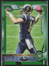 2015 Topps Chrome #182 Sean Mannion Green Refractor St. Louis Rams (B1)