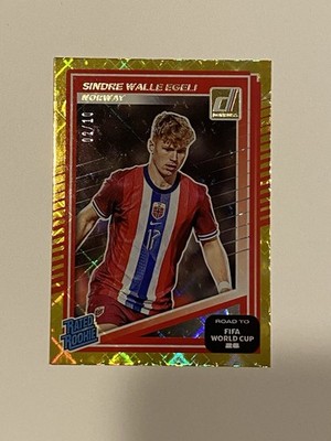 Sindre Walle Egeli 2025-26 Donruss Gold 2/10 Road To FIFA World Cup Norway