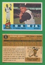 1960 Topps Baseball ~~~ ROMAN MEJIAS ~~~ No. 2 ~~~ FREE S/H
