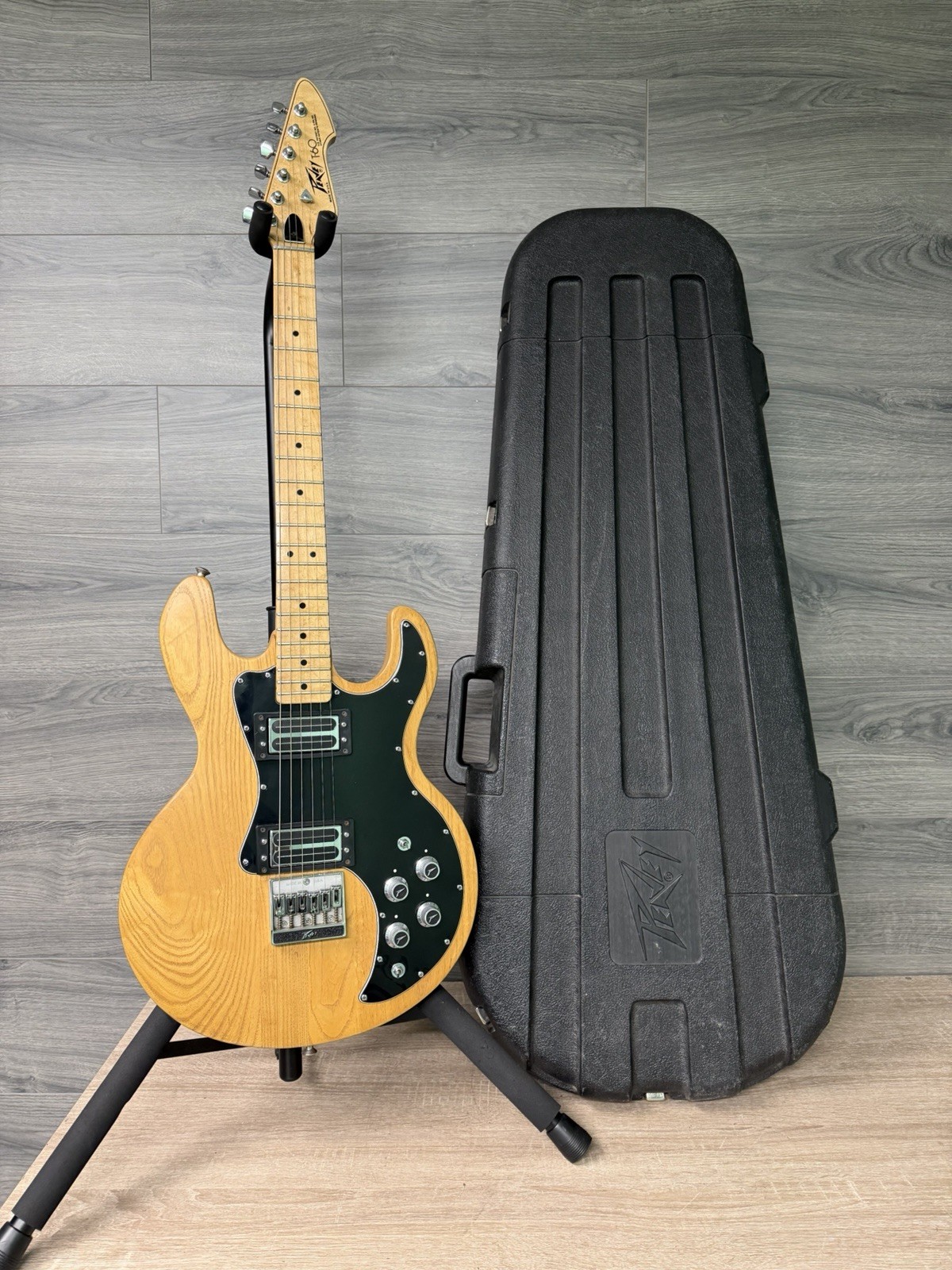 Peavey T-60 1980s Natural Electric Guitar w /  Original Case #2953